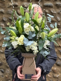 Classic whites and greens.