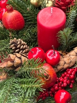 Glass bowl candle Table Centre.